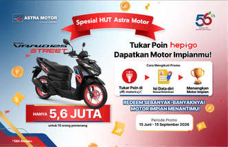Promo HUT 56 - Vario 125 Street 5,6 Juta